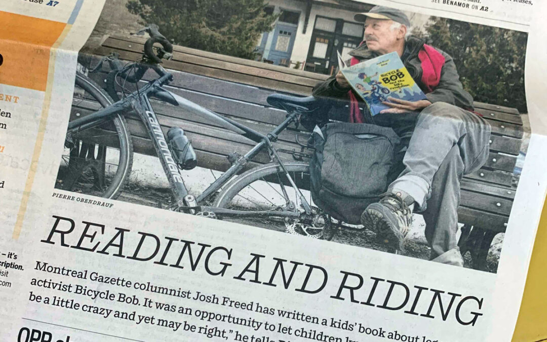 “Reading and riding”, The Gazette — Bicycle Bob